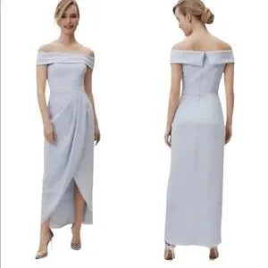 BHLDN Thompson Light Blue Formal Bridal Dress ANTHROPOLOGIE